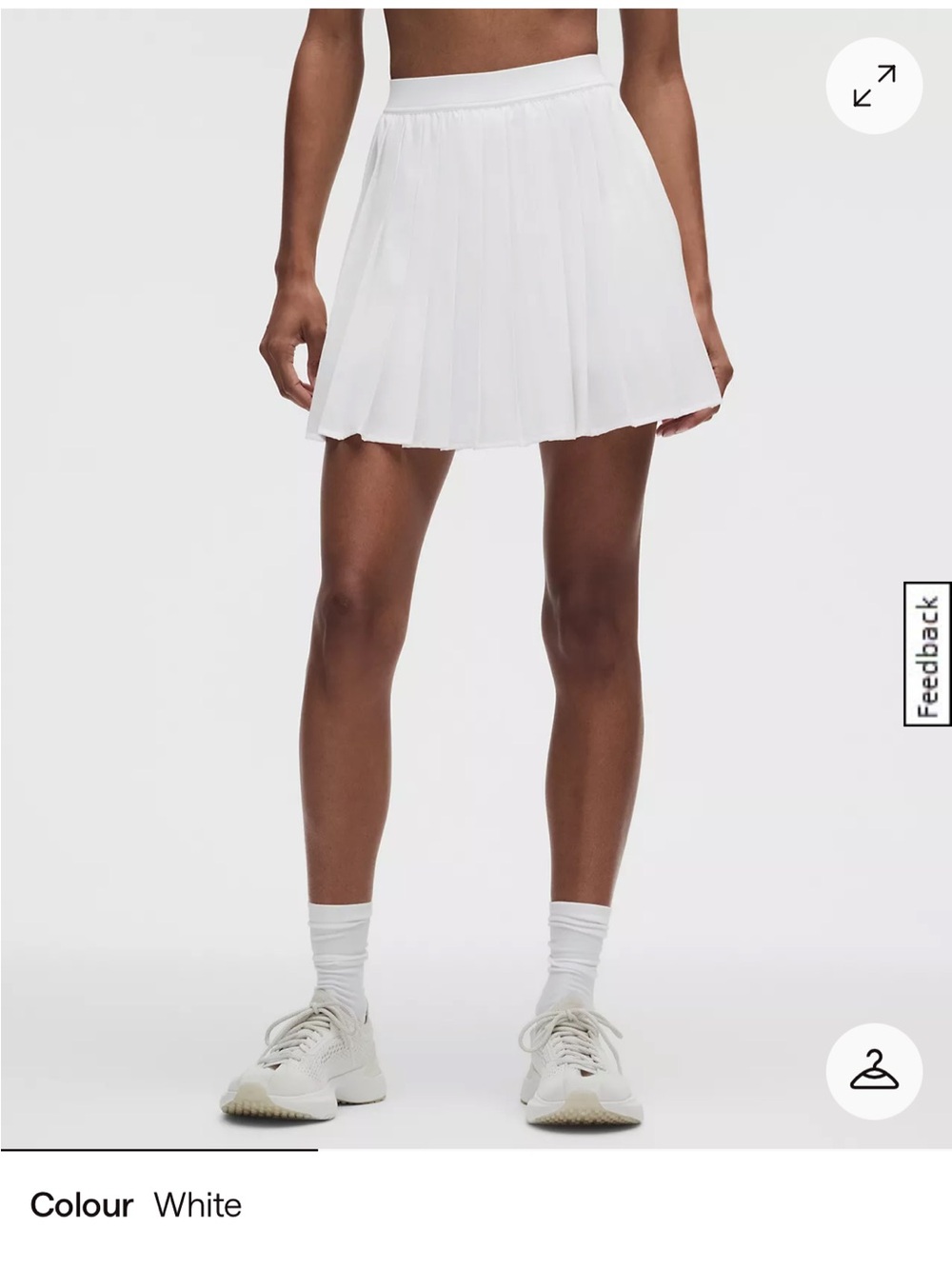 lululemon White Pleated Athletic Skirt Size 4 NWT